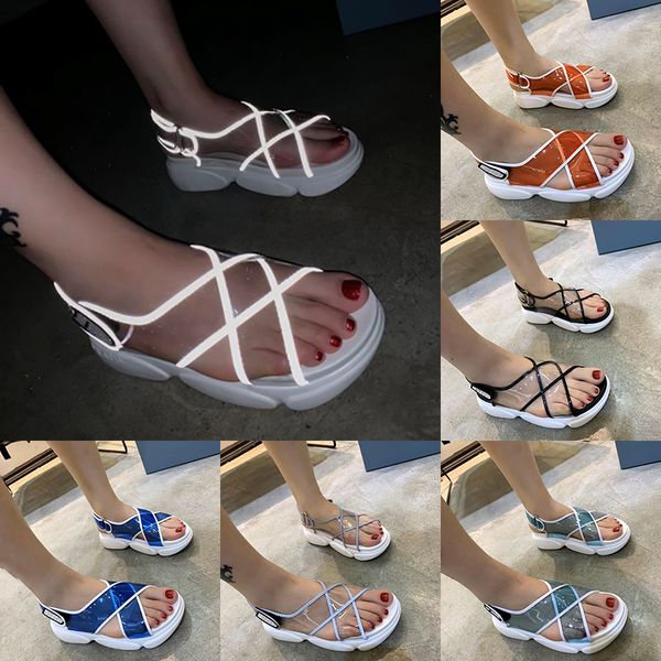 women designer sandals cross clear pvc slippers luxurys designers shoes high platform shoe size 35-40 with box xx-0113, Black
women designer sandals cross clear pvc slippers luxurys designers shoes high platform shoe size 35-40 with box xx-0113, Black
