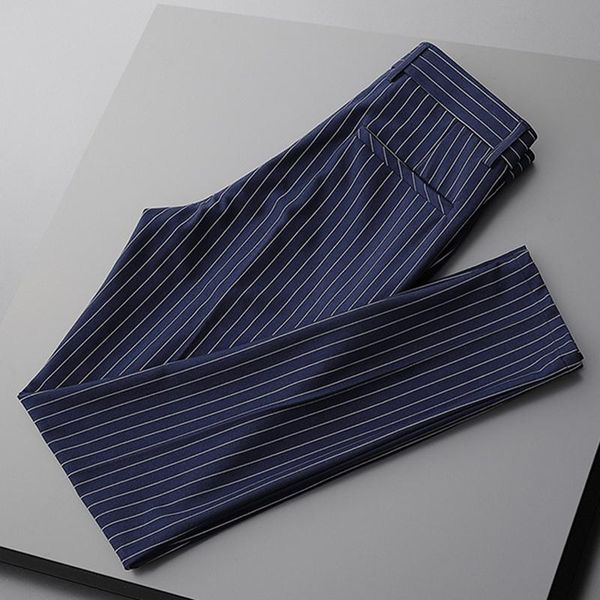men's pants men 2022 autumn winter fashion striped straight trousers high waist slim fit casual male stretch suit o734, Black
men's pants men 2022 autumn winter fashion striped straight trousers high waist slim fit casual male stretch suit o734, Black
