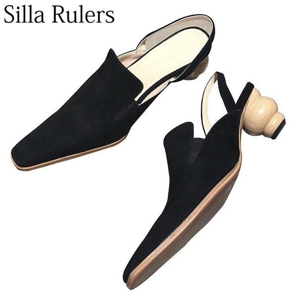 silla rulers black kid suede high heels women close toe strange style square slingbacks shoes 2021 winter dress
silla rulers black kid suede high heels women close toe strange style square slingbacks shoes 2021 winter dress