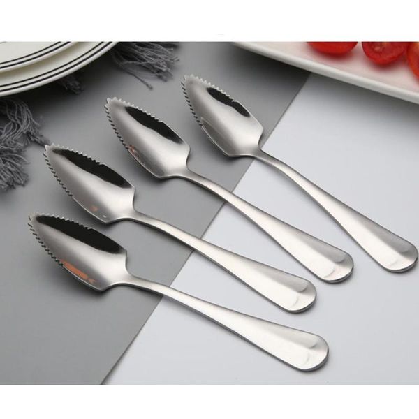 stainless steel fruit spoon with teeth scraper dessert serrated edge cut convenient forks
stainless steel fruit spoon with teeth scraper dessert serrated edge cut convenient forks