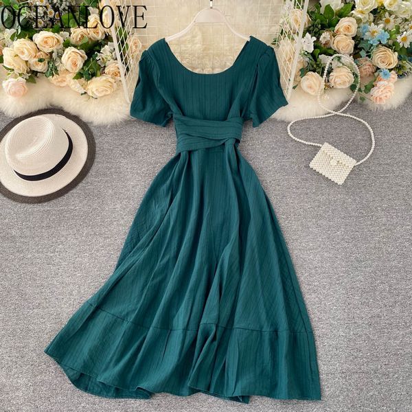 korean style summer dresses solid back bandage elegant princess vestidos a-line robes dress women 17175 210415, Black;gray
korean style summer dresses solid back bandage elegant princess vestidos a-line robes dress women 17175 210415, Black;gray