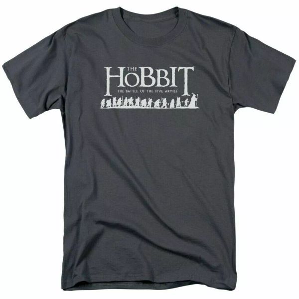 the hobbit walking logo t shirt mens licensed fantasy movie tee bilbo charcoal, White;black
the hobbit walking logo t shirt mens licensed fantasy movie tee bilbo charcoal, White;black