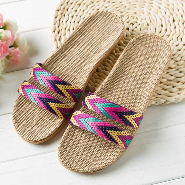 slippers women's fashion anti-slip linen home indoor open toe flat shoes beach leisure soft comfortable durable, Black
slippers women's fashion anti-slip linen home indoor open toe flat shoes beach leisure soft comfortable durable, Black