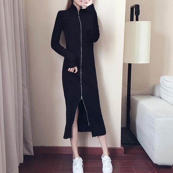 casual dresses vintage sweater dress bodycon maxi women 2021 spring autumn black elegant female vestidos, Black;gray
casual dresses vintage sweater dress bodycon maxi women 2021 spring autumn black elegant female vestidos, Black;gray