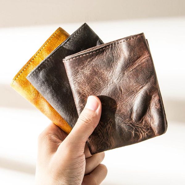 wallets genuine leather mini purse men's handmade wallet men coin retro short layer vertical section women, Red;black
wallets genuine leather mini purse men's handmade wallet men coin retro short layer vertical section women, Red;black