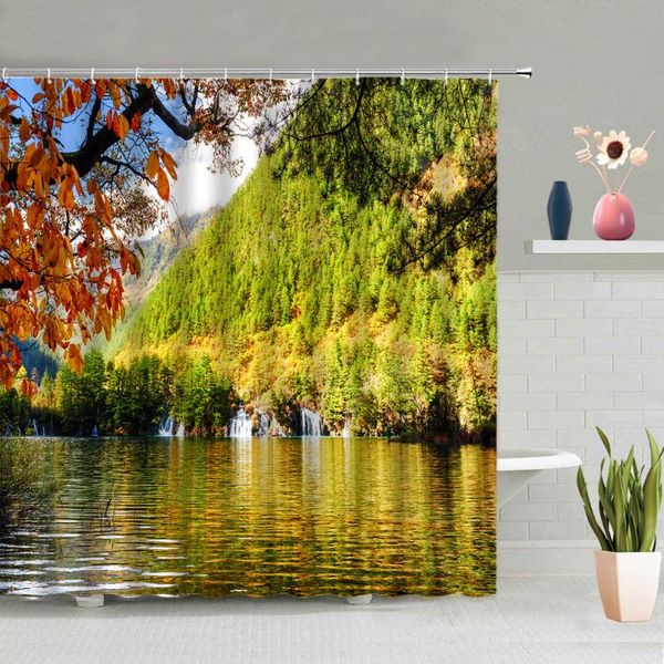 shower curtains natural landscape curtain set forest trees lake mountain park autumn scenery bathtub decoration screen washable with hook
shower curtains natural landscape curtain set forest trees lake mountain park autumn scenery bathtub decoration screen washable with hook