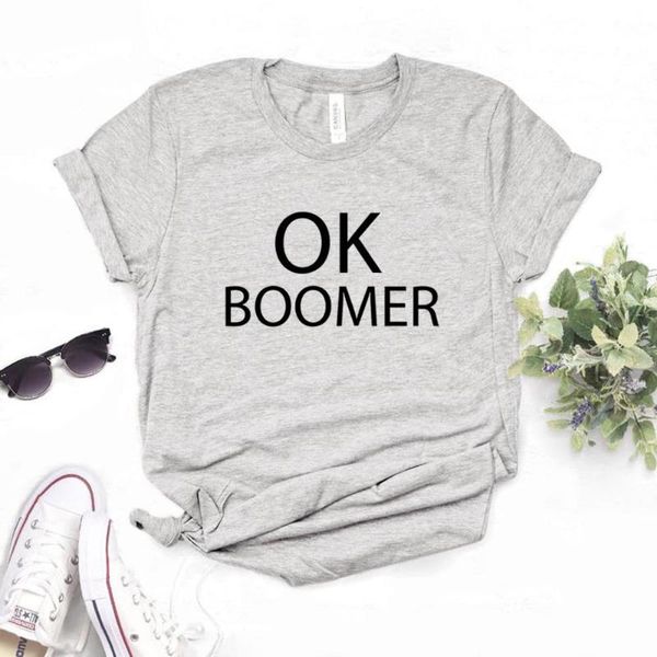 women's t-shirt ok boomer print women tshirts cotton casual funny t shirt for lady yong girl tee hipster fs-70, White
women's t-shirt ok boomer print women tshirts cotton casual funny t shirt for lady yong girl tee hipster fs-70, White
