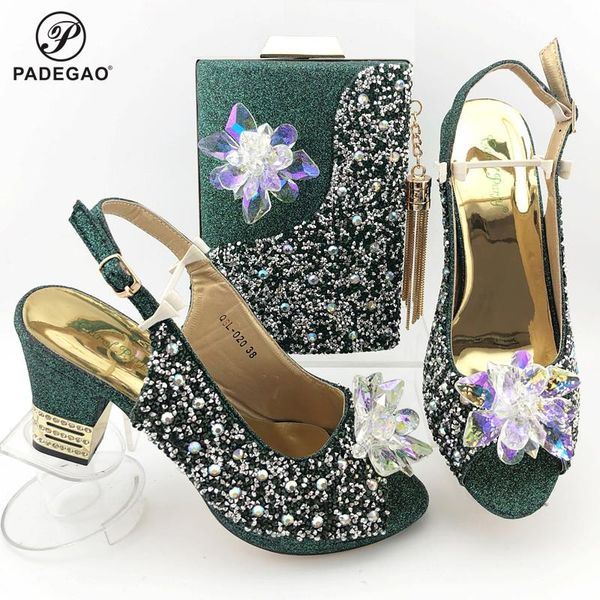 dress shoes fashion 2021 lady shoe and bag set for party african with matching green wedding, Black
dress shoes fashion 2021 lady shoe and bag set for party african with matching green wedding, Black