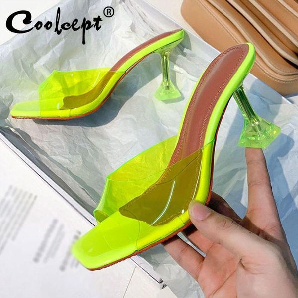 coolcept women sandals shoes design special wineglass heels slippers fashion square open toe footwear size 34-40, Black
coolcept women sandals shoes design special wineglass heels slippers fashion square open toe footwear size 34-40, Black