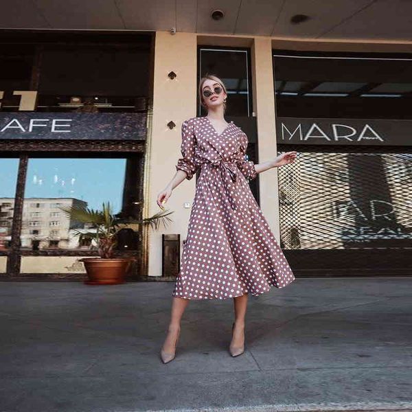 dresses wave point print casual a line v neck high waist sleeve sashes elegant long 2021 spring new women dress, Black;gray
dresses wave point print casual a line v neck high waist sleeve sashes elegant long 2021 spring new women dress, Black;gray