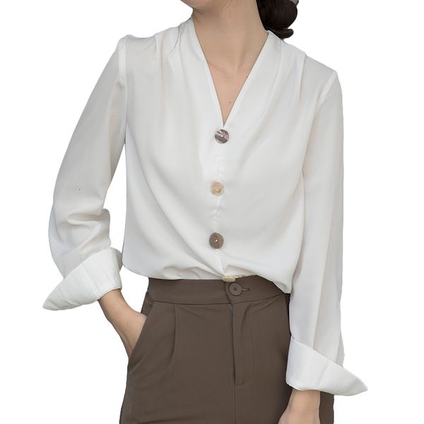 dress womens and autumn long sleeve v-neck loose shirt casual blouses blusas mujer de moda 2021, White
dress womens and autumn long sleeve v-neck loose shirt casual blouses blusas mujer de moda 2021, White