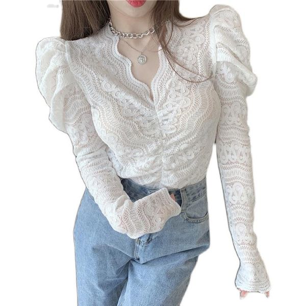 women's t-shirt hkcp fashion woman tshirts office lady bottoming lace v-neck long sleeve solid hollow out casual tees spring/autum, White
women's t-shirt hkcp fashion woman tshirts office lady bottoming lace v-neck long sleeve solid hollow out casual tees spring/autum, White