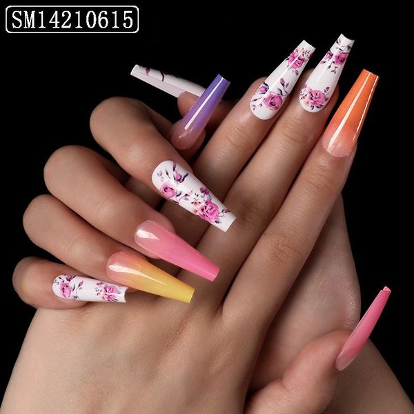 nail gel 24pcs floral printed patch colorful glue type removable long paragraph fashion manicure false, Red;pink
nail gel 24pcs floral printed patch colorful glue type removable long paragraph fashion manicure false, Red;pink