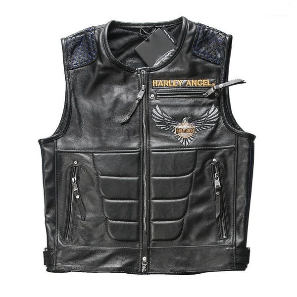 men's leather & faux 97108 for super motor rider mens cow vest genuine cowhide motorcycle, Black
men's leather & faux 97108 for super motor rider mens cow vest genuine cowhide motorcycle, Black
