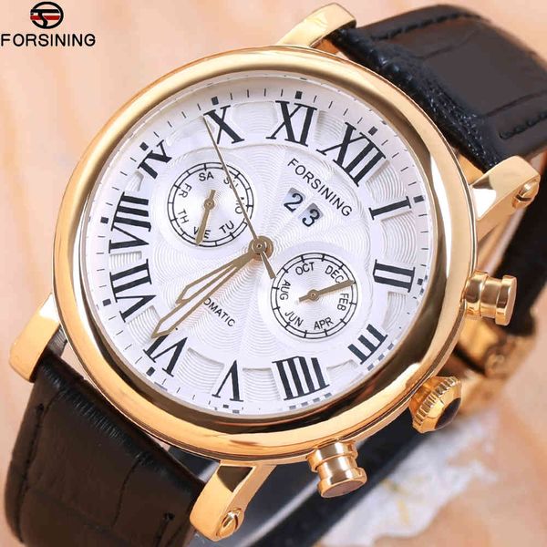 luxury men automatic mechanical watches forecasting leather band clock 's fashion casual business reloj hombre, Slivery;brown
luxury men automatic mechanical watches forecasting leather band clock 's fashion casual business reloj hombre, Slivery;brown