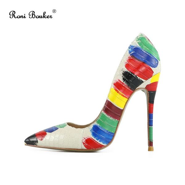 dress shoes roni bouker fashion women multicolor print stiletto high heel woman handmade party pumps women's heels 12cm, Black
dress shoes roni bouker fashion women multicolor print stiletto high heel woman handmade party pumps women's heels 12cm, Black