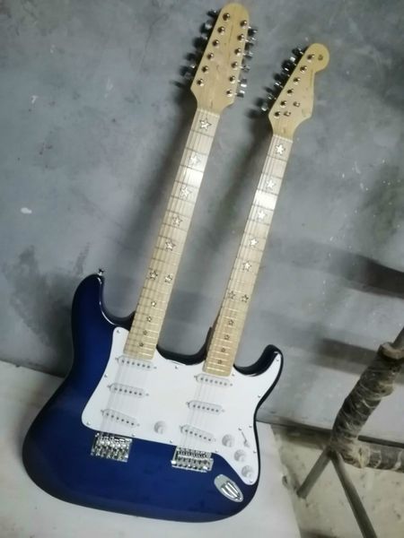 guitar fpdn-0012 blue color solid body maple fretboard 6/12 strings double neck electric
guitar fpdn-0012 blue color solid body maple fretboard 6/12 strings double neck electric