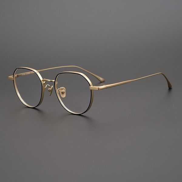 fashion sunglasses frames handmade titanium vintage round prescription glasses men women's myopia optical eyeglasses frame japan brand, Black
fashion sunglasses frames handmade titanium vintage round prescription glasses men women's myopia optical eyeglasses frame japan brand, Black