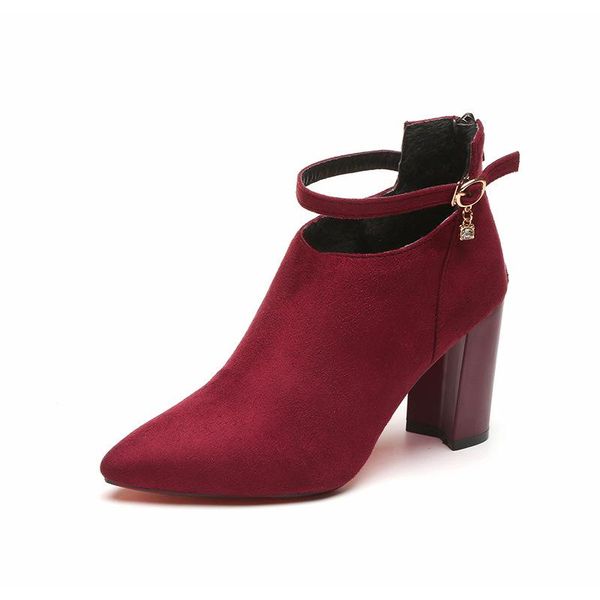 boots autumn winter women pointed toe shoes female buckle strap zipper vintage fashion ankle zapatos mujer, Black
boots autumn winter women pointed toe shoes female buckle strap zipper vintage fashion ankle zapatos mujer, Black