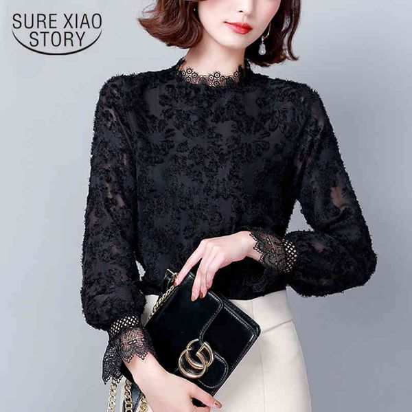 arrival black lace blouse shirt autumn long sleeve solid plus size women's clothes blusas verano mujer 6275 50 210417, White
arrival black lace blouse shirt autumn long sleeve solid plus size women's clothes blusas verano mujer 6275 50 210417, White