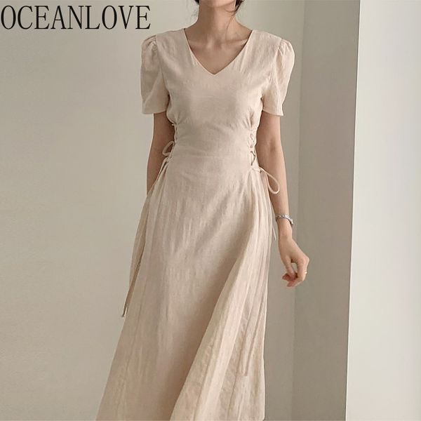 vintage linen solid vestidos summer dresses women high waist v neck slim elegant long dress a-line 16467 210415, Black;gray 
vintage linen solid vestidos summer dresses women high waist v neck slim elegant long dress a-line 16467 210415, Black;gray