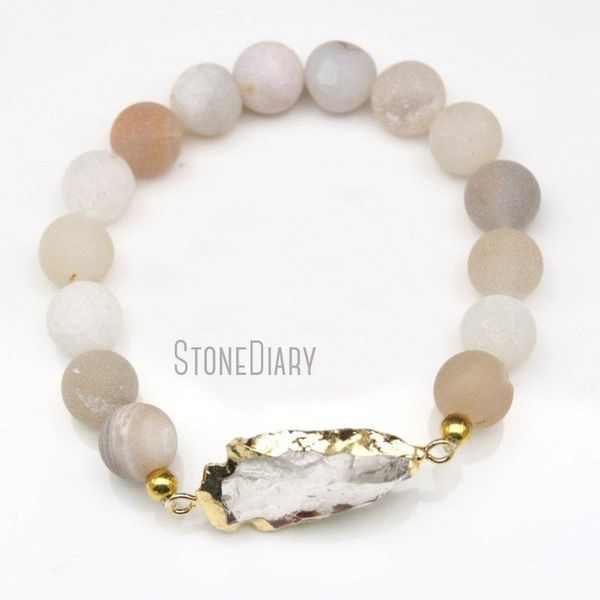 charm bracelets bm27605 clear crystal agate arrow head arrowhead stretch bracelet round stone beads jewelry for women, Golden;silver
charm bracelets bm27605 clear crystal agate arrow head arrowhead stretch bracelet round stone beads jewelry for women, Golden;silver