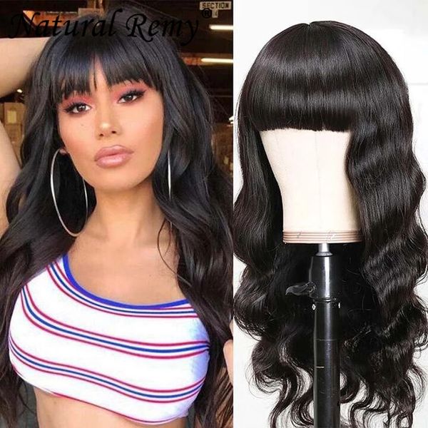 full machine made wig with bangs 100% human hair straight body wave 10-24inch, Black;brown
full machine made wig with bangs 100% human hair straight body wave 10-24inch, Black;brown