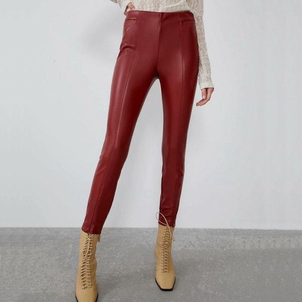 women's pants & capris autumn women high wasited faux leather trousers ladies fall wine red slim fit fleece pu skinny stretchable penci, Black;white
women's pants & capris autumn women high wasited faux leather trousers ladies fall wine red slim fit fleece pu skinny stretchable penci, Black;white