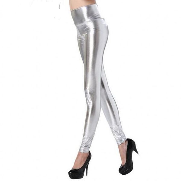 women's leggings wetlook silver gold black shiny metallic leather high waist fashion skinny stretch pants faux
women's leggings wetlook silver gold black shiny metallic leather high waist fashion skinny stretch pants faux
