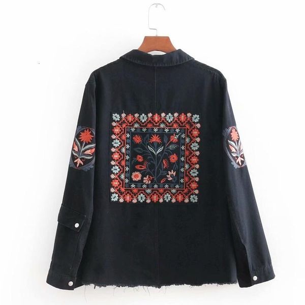 women's jackets autumn 2021 black embroidery denim jacket for women street single breasted long sleeve flower coat female loose fit out, Black;brown
women's jackets autumn 2021 black embroidery denim jacket for women street single breasted long sleeve flower coat female loose fit out, Black;brown
