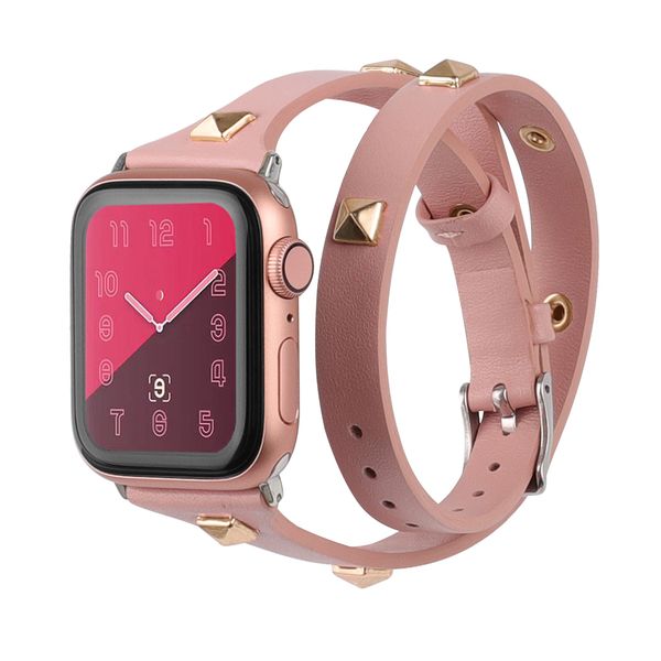 double loop with rivet leather watch band fashion compatible for apple watch, Black;brown
double loop with rivet leather watch band fashion compatible for apple watch, Black;brown