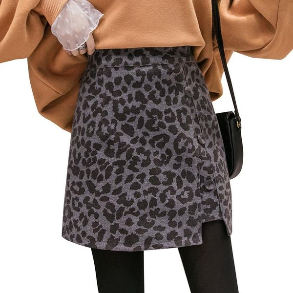 skirts 2021 autumn winter retro office a-line high waist slim fit leopard package hip workwear casual femme mini skirt lady, Black
skirts 2021 autumn winter retro office a-line high waist slim fit leopard package hip workwear casual femme mini skirt lady, Black