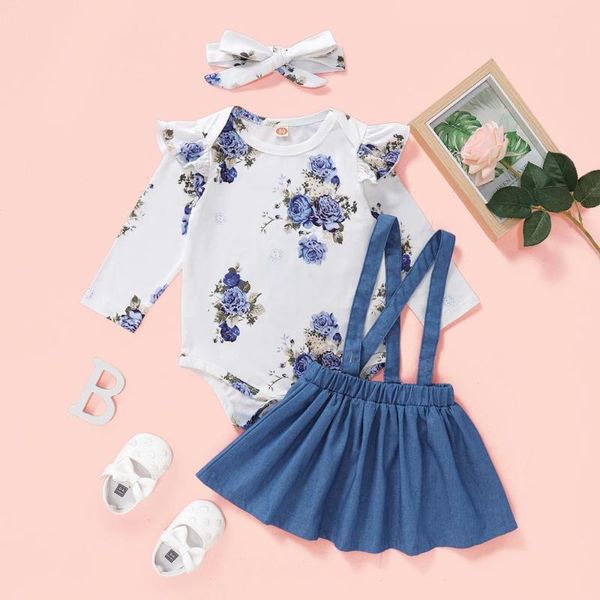 clothing sets flower girl dresses for weddings baby long sleeve blue floral print romper suspender skirt headband outfits, White
clothing sets flower girl dresses for weddings baby long sleeve blue floral print romper suspender skirt headband outfits, White