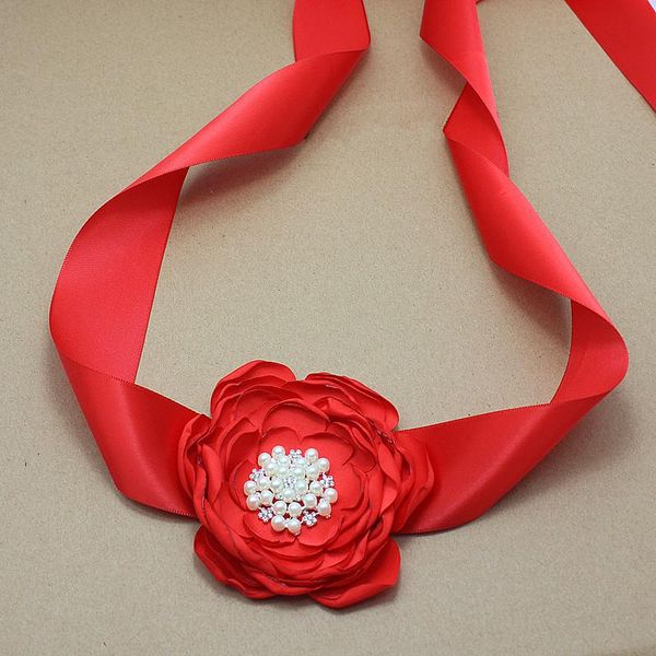 belts princess red satin flower sash with pearl wedding bridal silk belt dress gown girl accessories, Black;brown
belts princess red satin flower sash with pearl wedding bridal silk belt dress gown girl accessories, Black;brown