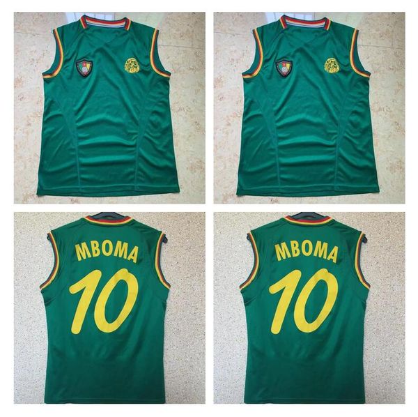 2002 2003 cameroon retro soccer jersey world #3 wome cup #10 mboma classic vintage vest football shirt 02 03 commemorate home green sleevele, Black
2002 2003 cameroon retro soccer jersey world #3 wome cup #10 mboma classic vintage vest football shirt 02 03 commemorate home green sleevele, Black