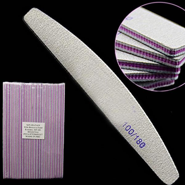nail files 1pcs professional file 100/180 half moon double side buffer sandpaper sanding grinding polishing manicure care tools
nail files 1pcs professional file 100/180 half moon double side buffer sandpaper sanding grinding polishing manicure care tools