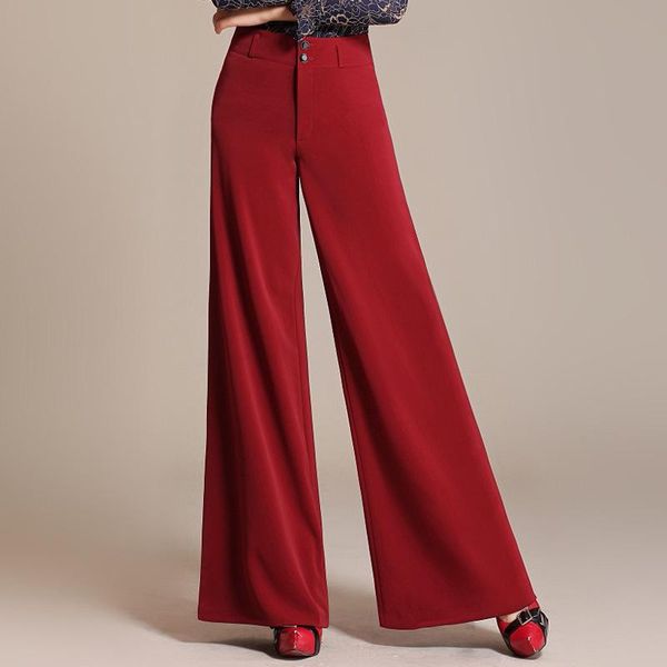 autumn spring women pants high waist soild elegant loose office ladies wide leg fashion female casual full length women's & capris, Black;white
autumn spring women pants high waist soild elegant loose office ladies wide leg fashion female casual full length women's & capris, Black;white