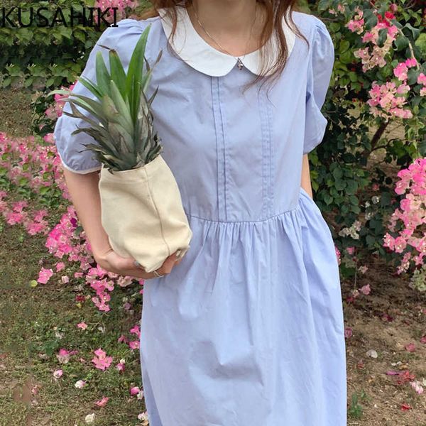 kusahiki korean summer hit color peter pan collar dresses women puff sleeve sweet folds high waist a-line vestidos dress 6h534 210602, Black;gray
kusahiki korean summer hit color peter pan collar dresses women puff sleeve sweet folds high waist a-line vestidos dress 6h534 210602, Black;gray
