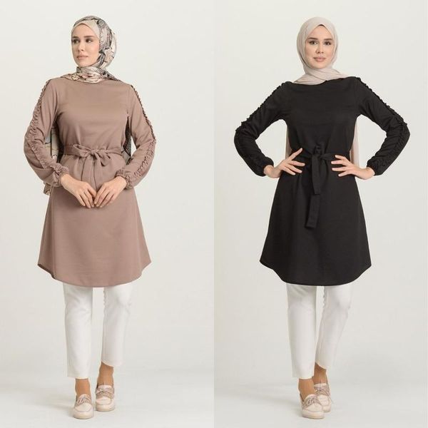 ethnic clothing ruffled sleeve tunic plain buttoned unlined long elastic sleeves zero collar seasonal winter women muslim hijab casual, Red
ethnic clothing ruffled sleeve tunic plain buttoned unlined long elastic sleeves zero collar seasonal winter women muslim hijab casual, Red