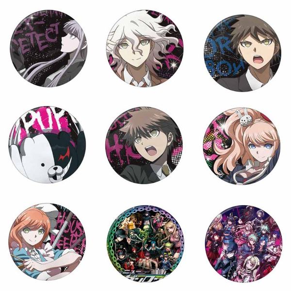 pins, brooches game keychains anime danganronpa badge pins brooch costume backpack decor, Gray 
pins, brooches game keychains anime danganronpa badge pins brooch costume backpack decor, Gray
