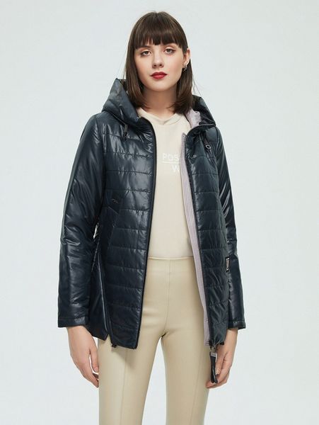 letter patch zip up hooded winter coat r1kh#, Black