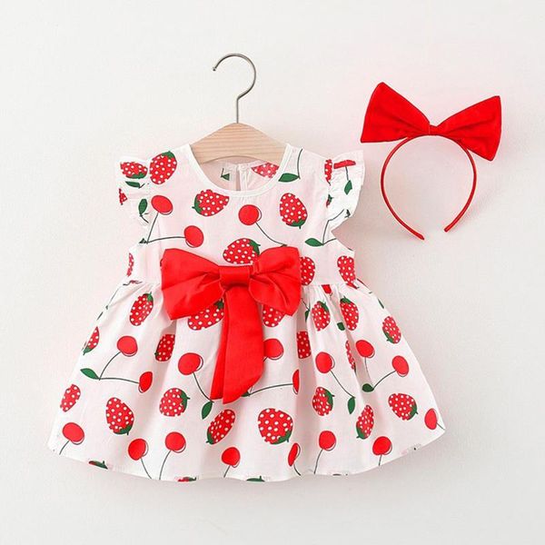 girl's dresses kids clothes girls dress sets korean toddler baby sleeve ruched strawberry summer headwear princess vestidos, Red;yellow
girl's dresses kids clothes girls dress sets korean toddler baby sleeve ruched strawberry summer headwear princess vestidos, Red;yellow