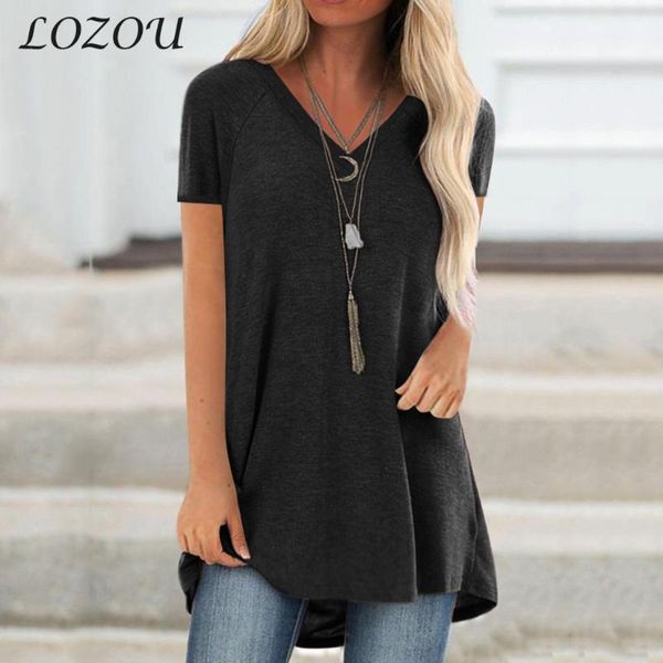 women's t-shirt 2021 women short-sleeve casual loose v-neck large sizes ladies summer solid color pullover fashion clothing, White
women's t-shirt 2021 women short-sleeve casual loose v-neck large sizes ladies summer solid color pullover fashion clothing, White