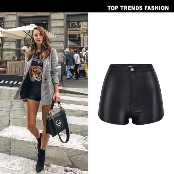 high waist elastic denim style shorts mix and in autumn winter, Blue
high waist elastic denim style shorts mix and in autumn winter, Blue