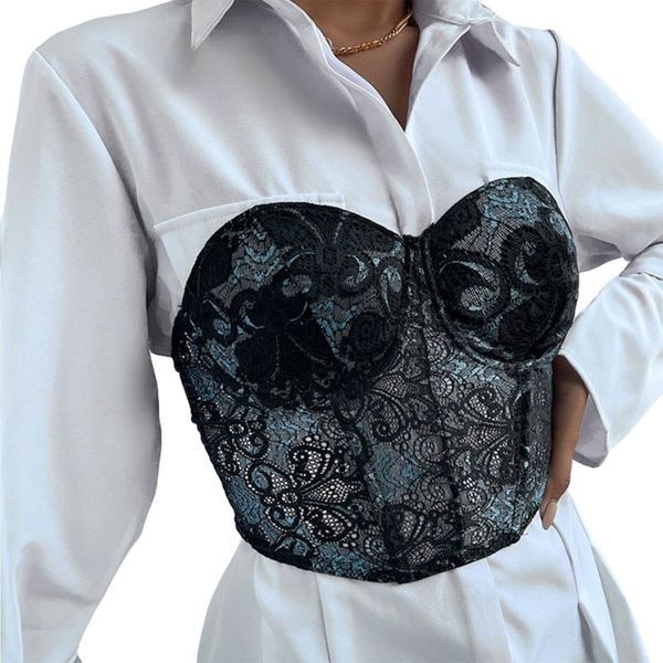 women's tanks & camis 2021 fashion women embroidered lace tube strapless v neck see through skinny tank sleeveless corset, White
women's tanks & camis 2021 fashion women embroidered lace tube strapless v neck see through skinny tank sleeveless corset, White
