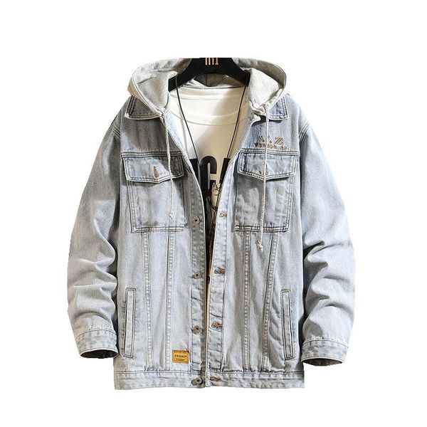 men's jackets autunm men hooded denim jacket mens slim fit casual jeans coat detachable hoodies male streetwear windbreaker outerwear 5, Black;brown
men's jackets autunm men hooded denim jacket mens slim fit casual jeans coat detachable hoodies male streetwear windbreaker outerwear 5, Black;brown