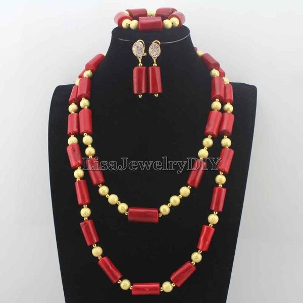 earrings & necklace fashion long red coral beads necklaces nigerian african wedding jewelry set hd8108, Silver
earrings & necklace fashion long red coral beads necklaces nigerian african wedding jewelry set hd8108, Silver