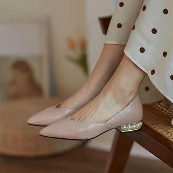 dress shoes women's pumps low heels pu leather fashion office pointed toe slip on woman comfortable female pearls ladies, Black
dress shoes women's pumps low heels pu leather fashion office pointed toe slip on woman comfortable female pearls ladies, Black