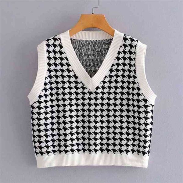 women autumn knitted diamond plaid sweaters v-neck cashmere sleeveless vest pullovers fashion female loose cold wear 210422, White;black
women autumn knitted diamond plaid sweaters v-neck cashmere sleeveless vest pullovers fashion female loose cold wear 210422, White;black