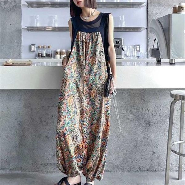 size 5xl 125kg summer womens pants jumpsuits floral print long sleeveless vintage jumpsuit romper streetwear overalls, Black;white
size 5xl 125kg summer womens pants jumpsuits floral print long sleeveless vintage jumpsuit romper streetwear overalls, Black;white